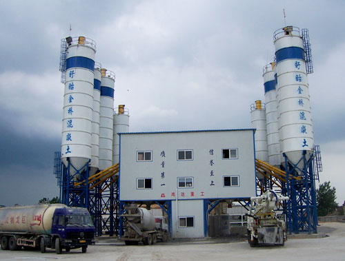 HONGDA HZS180 concrete mixing plant