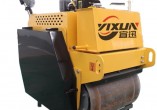 YIXUN High configuration double steel wheel vibratory roller small walk-behind diesel rammer roller compactor 0.6 tons