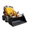 YIXUN Tyre type electric mini skid steer loader walking steering bulldozer 380