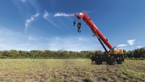 Sany unveils new rough terrain crane