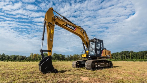 SANY America unveils new SY215C excavator with SANYLive GPS system