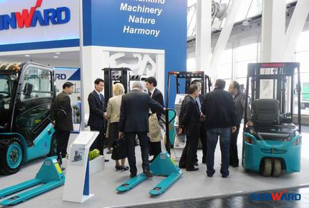 SUNWARD Forklifts Make a First Appearance in CeMAT 2011 as Highlights of CREATED