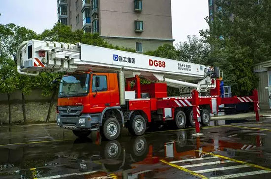 88 Meters! 27 Storeys High! XCMG DG88 Aerial Platform Fire Truck Is Officially Launched!