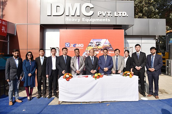 The new 4S shop of XCMG holds a grand opening in Nepal