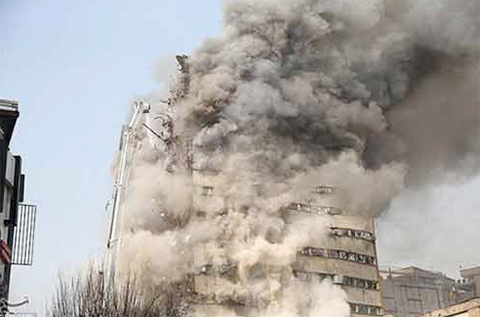 XCMG Crane Worked in Rescue Efforts in Teheran Fire in Iran