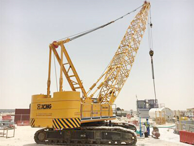 XCMG Crawler Crane Helps Build World Cup Facilities