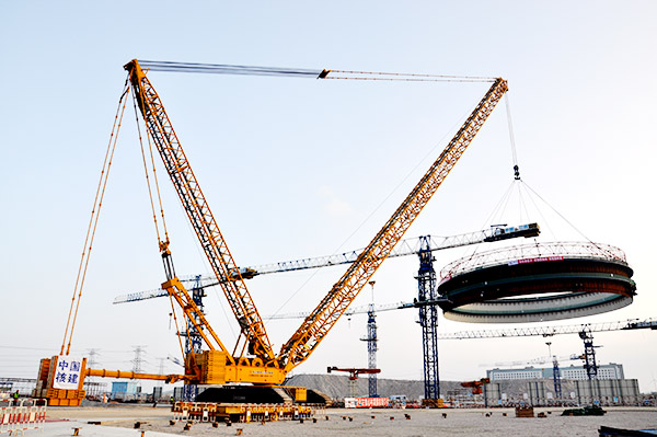 XCMG’s 2000t Crawler Crane Contributes to Nuclear Power Project