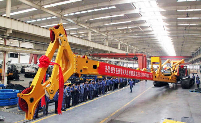 Asia’s largest-tonnage rotary drilling rig XR460D with self-manufactured chassis launched