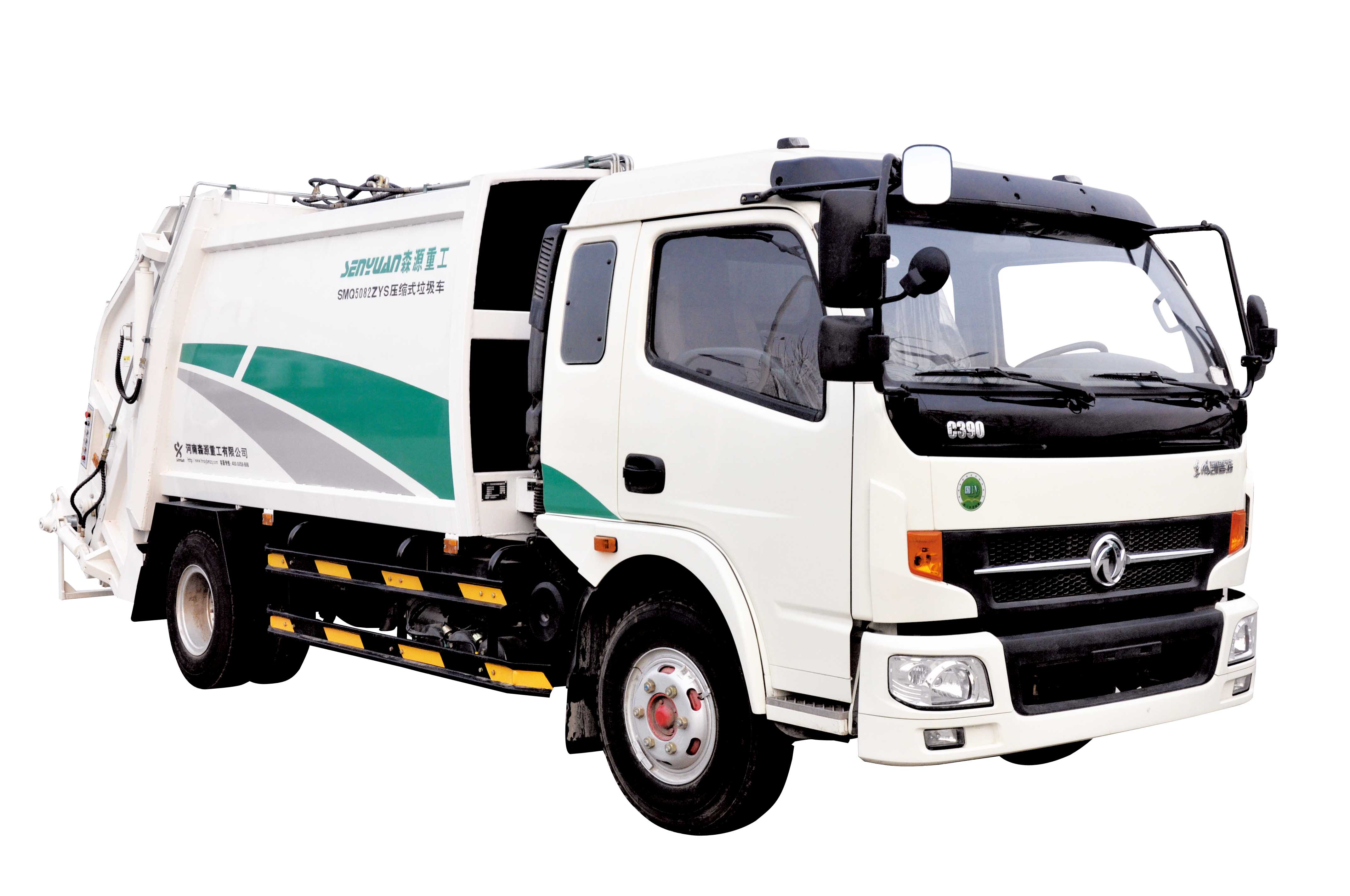 SENYUAN Compressed Garbage Truck with Dongfeng Chassis Camion à ordures