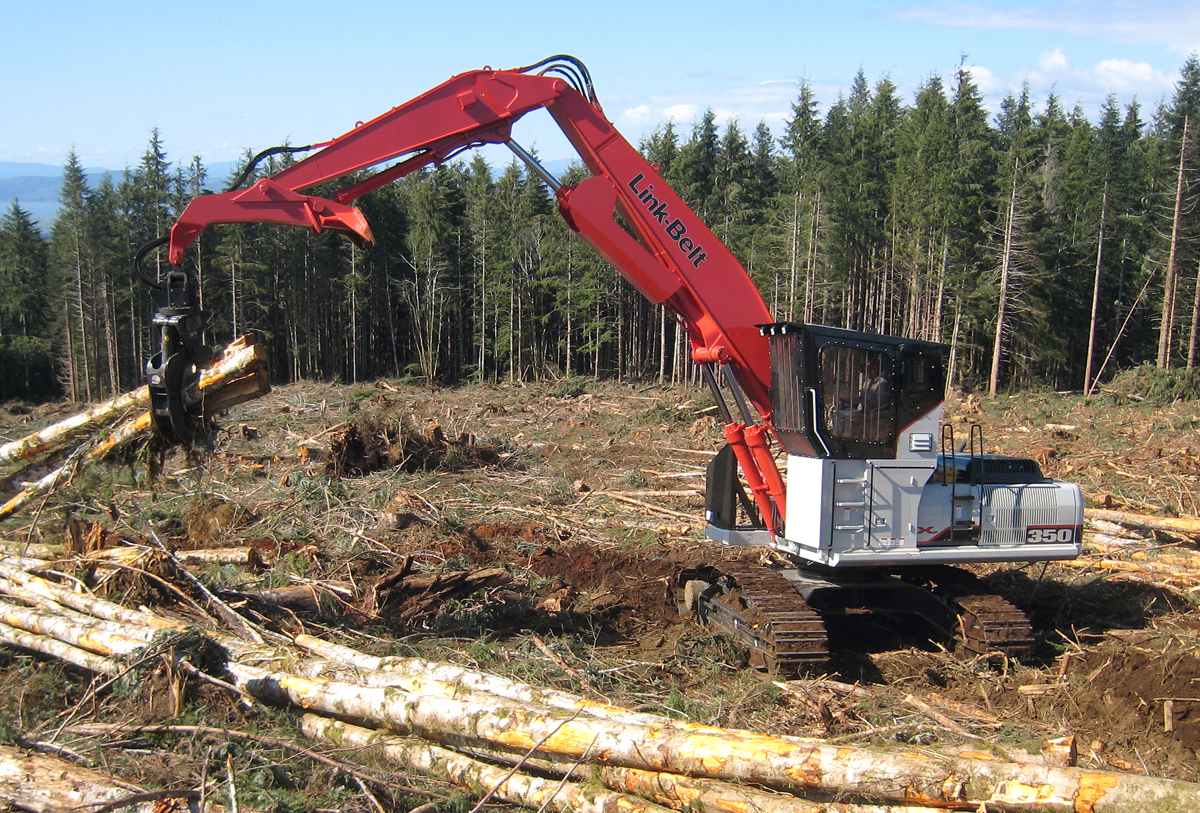 LBX Link-Belt 350 X2 Forestry Лесохозяйственное оборудование (трек)