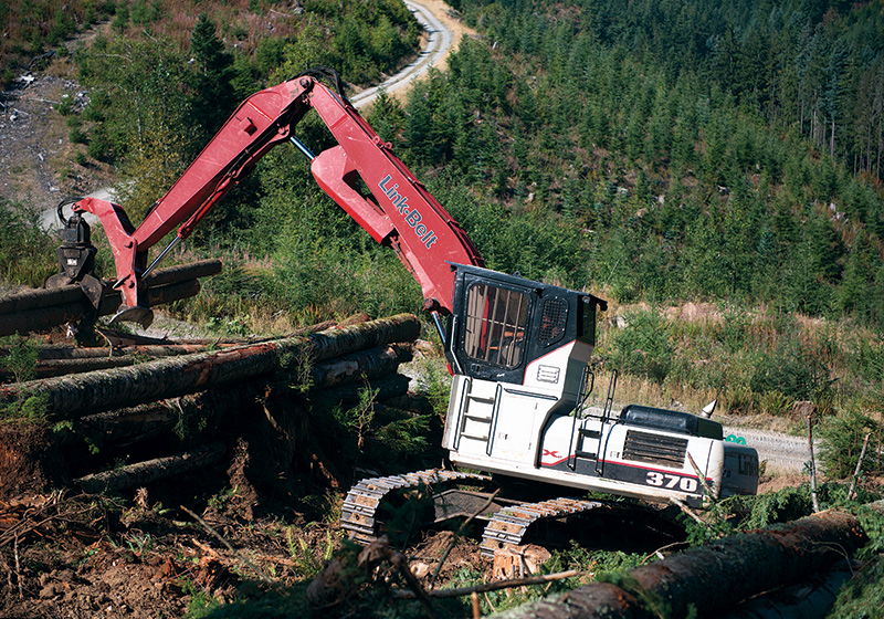LBX Link-Belt 370 X2 Forestry Équipement forestier ( voie)