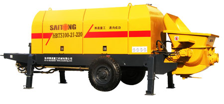 SAITONG HBTS100-21-220 Concrete trailer pump