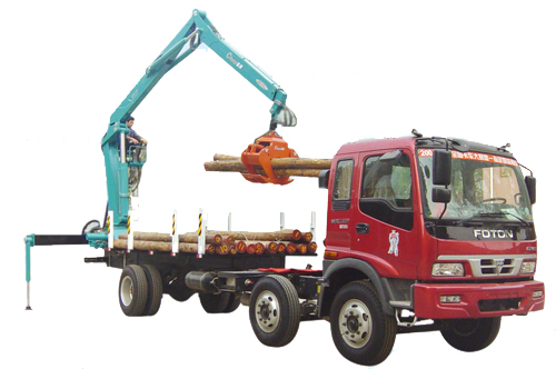 Shijiazhuang Coal Mining Machinery Timber Grab Truck-mounted Crane