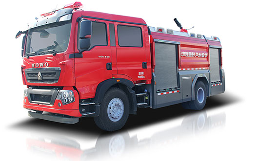 Zoomlion PM80 Foamwater tank fire fighting vehicle 