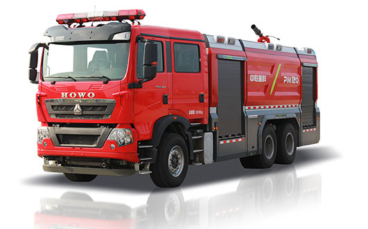 Zoomlion PM120 Foamwater tank fire fighting vehicle 