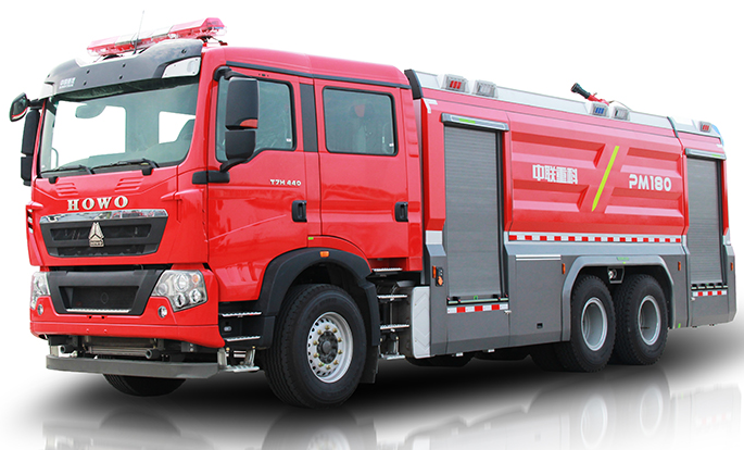 Zoomlion 5340PM180 Foamwater tank fire fighting vehicle 