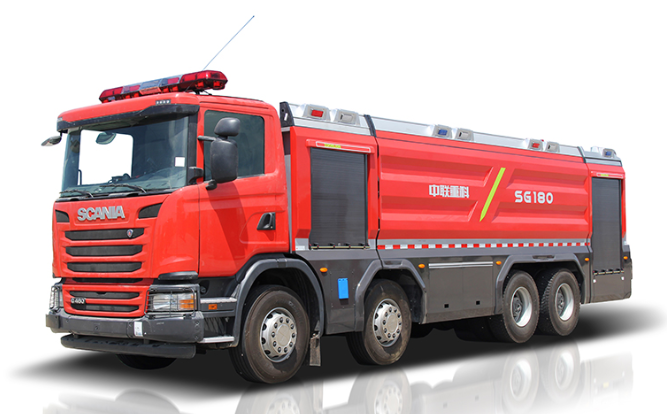 Zoomlion 5351PM180 Foamwater tank fire fighting vehicle 