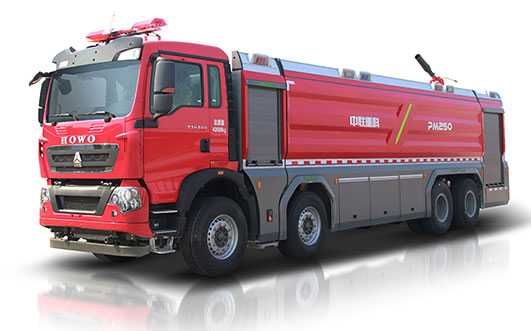 Zoomlion PM250 Foamwater tank fire fighting vehicle 