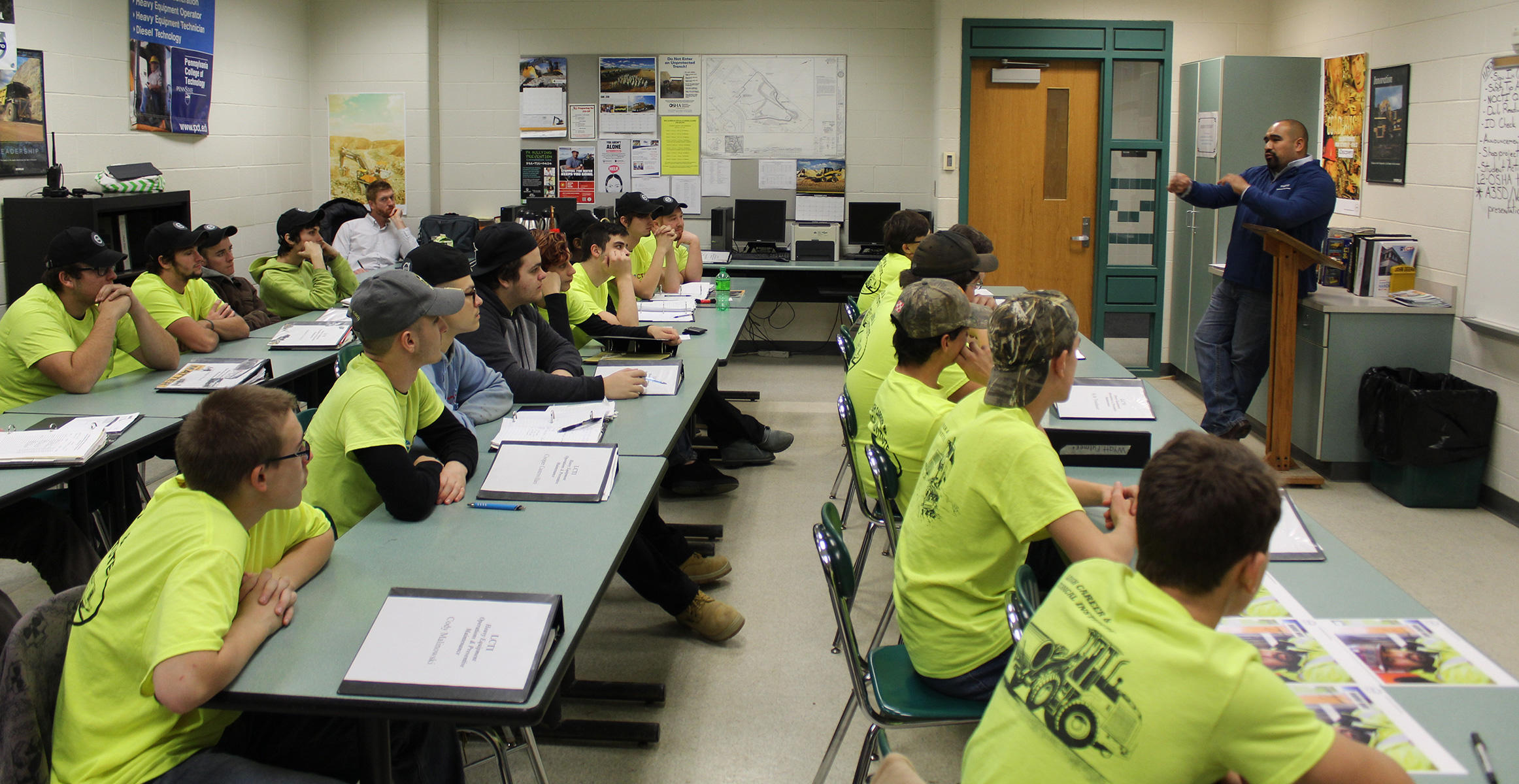 Students at Lehigh Career Technical Institute (LCTI) in Schnecksville, Pennsylvania