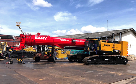 Lifting higher with SANY's  First & Largest Telescopic Crawler Crane SCC1300TB