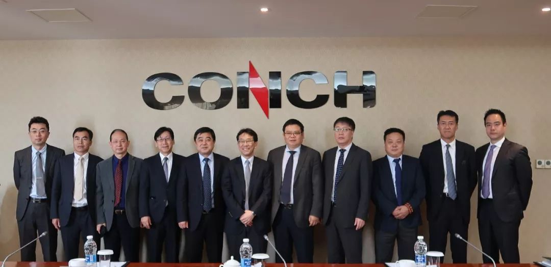 Komatsu group President ogawa kai of a visit to anhui conch cement co., LTD