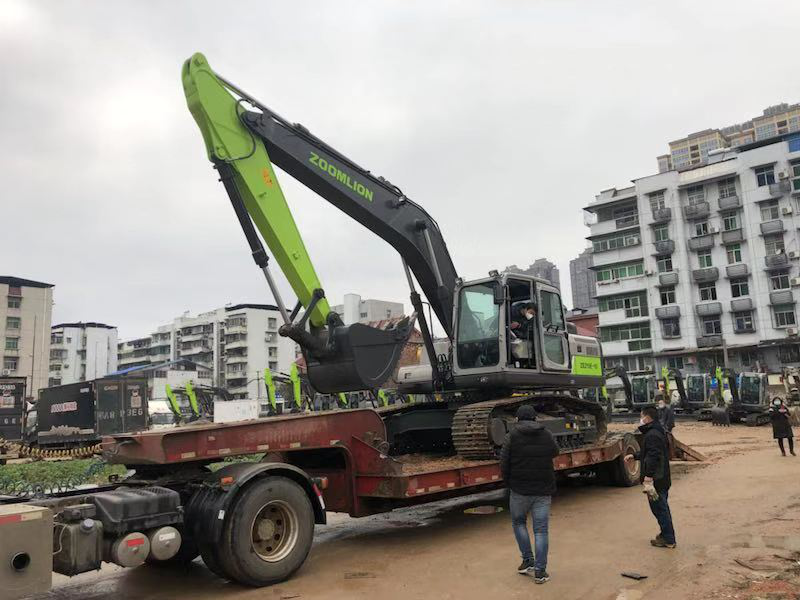 Race against time mission will reach! Zoomlion rushed to assist wuhan Raytheon mountain, vulcan mountain hospital construction