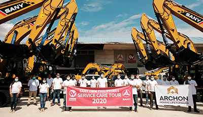 SANY 'service care tour 2020' kicks off in the Philippines