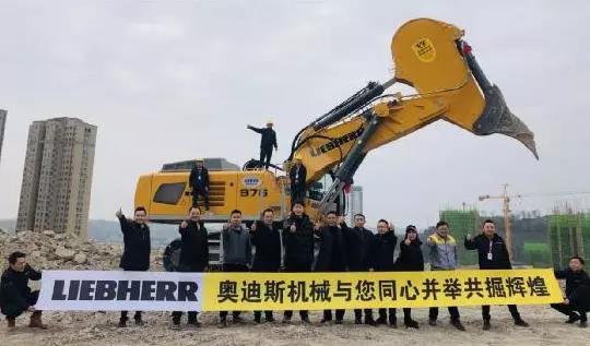 The country's first liebherr R 976 rock arm was successfully delivered