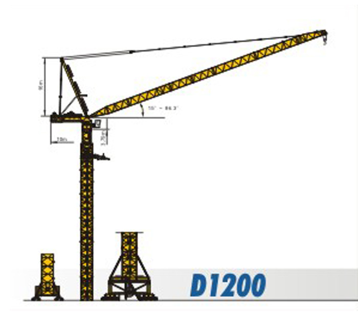 Sichuan Construction Machinary D1200 Tower Crane
