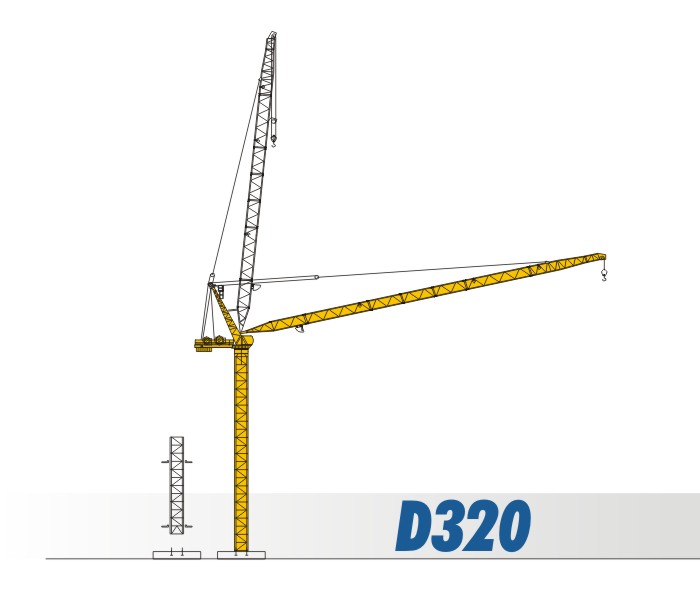 Sichuan Construction Machinary D320 Tower Crane