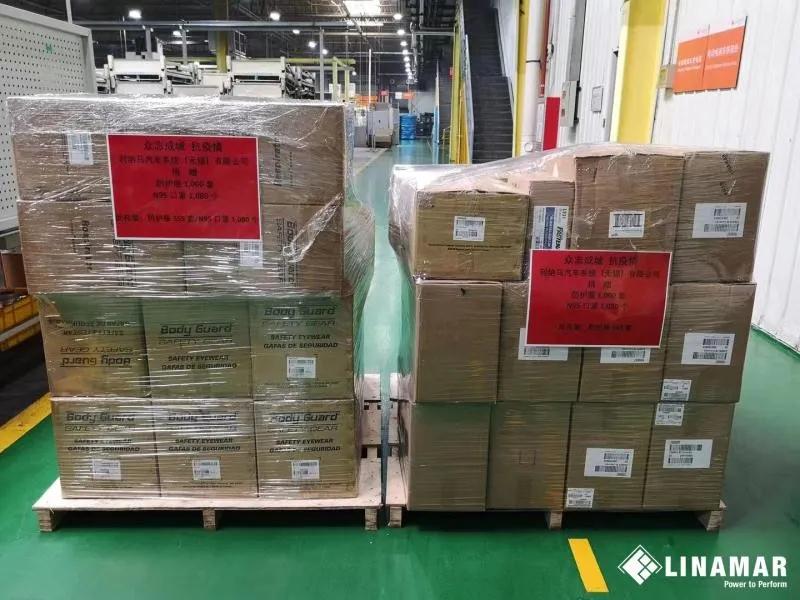 Skaijko's parent company linama group has donated anti-epidemic materials to China