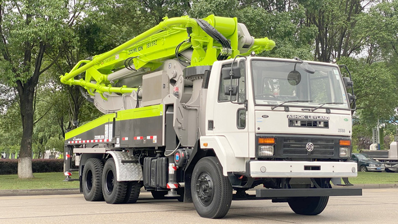 ZOOMLION’s38m truck mounted pump for the Indian market