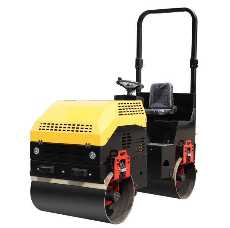 YIXUN Car type road roller compactor 1 ton small double steel wheel road roller