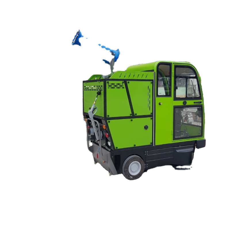 YIXUN Street cleaner environmental protection machine fully enclosed double wind five brush road electric road sweeper 1200