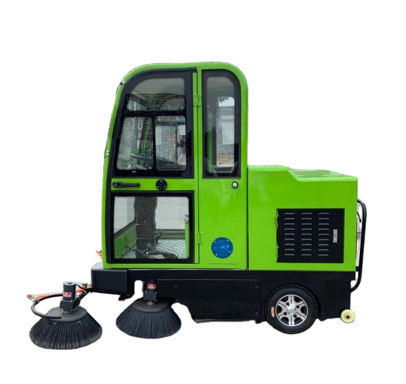 YIXUN Single fan fully enclosed five-brush street cleaner environmental protection machine riding type electric sweeper