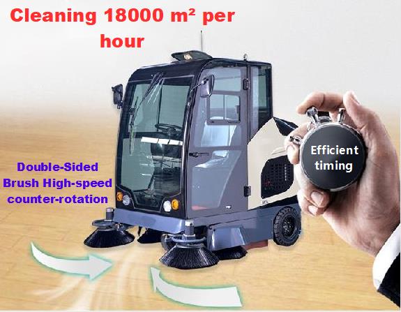 YIXUN CE enclosed road sweeper small electric Industrial Sweeping Tool Cleaning Machine Electric