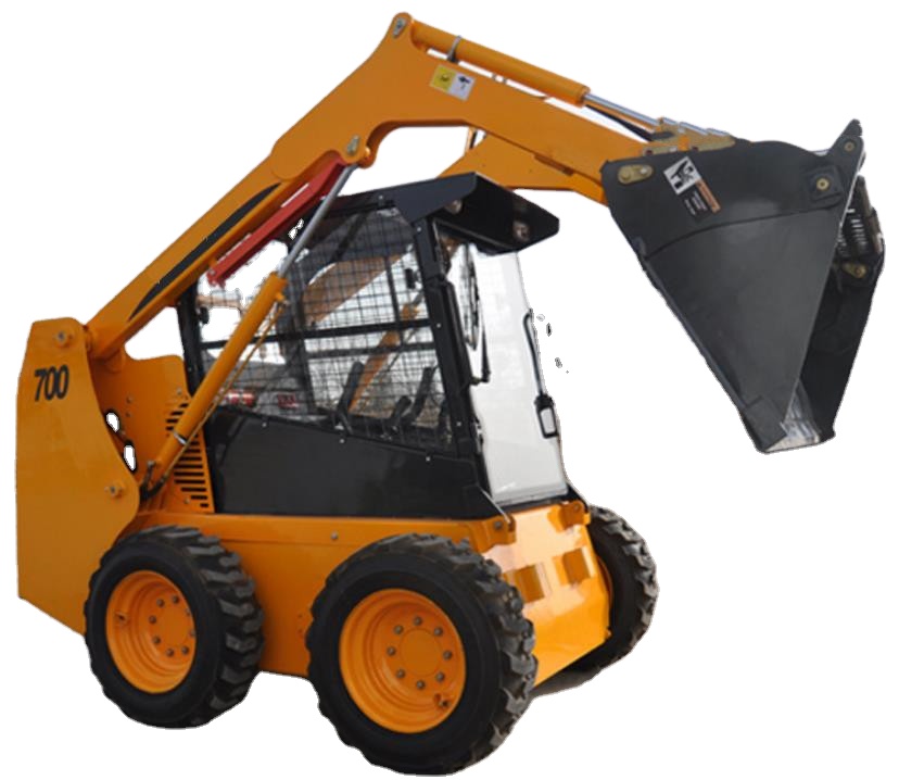 YIXUN Four-wheel drive mini skid steer loader steering front end loader made in China