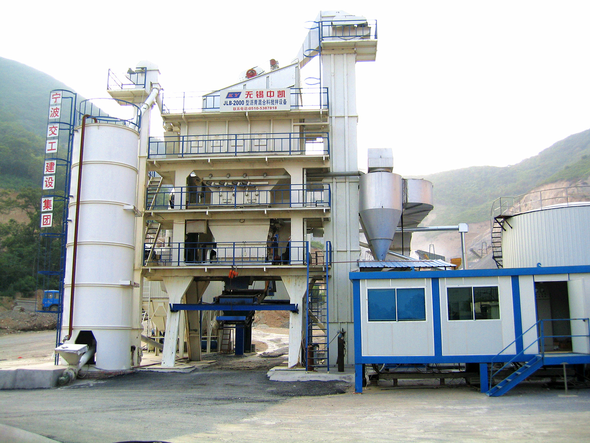 Zhongkai Machinery JLB-2000 Planta mezcladora de asfalto