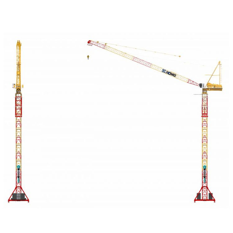Xcmg Famous New 50 Ton Tower Crane Level Luffing Crane Luffing Jib Tower Crane Xgtl750
