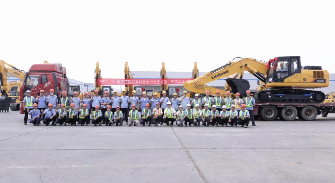 36 Liugong Excavators Exported to Brazil in Batch