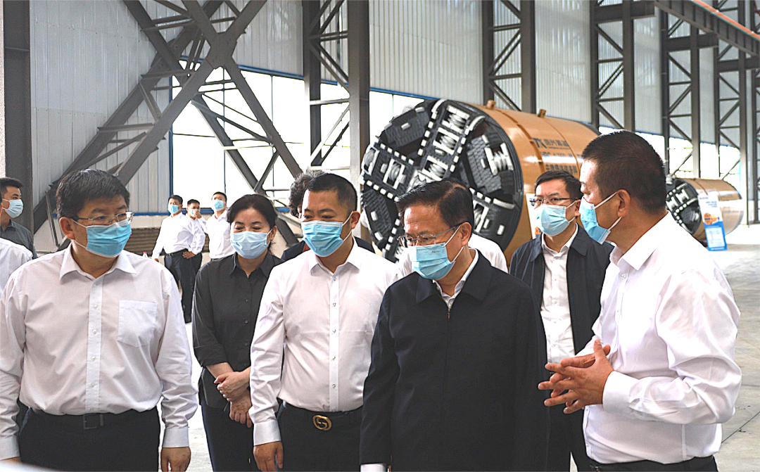 The Secretary of Anhui Provincial Party Committee inspected the construction site of Tangxing Equipment Trenchless Equipment Manufacturing Industrial Park Zheng Shanjie.