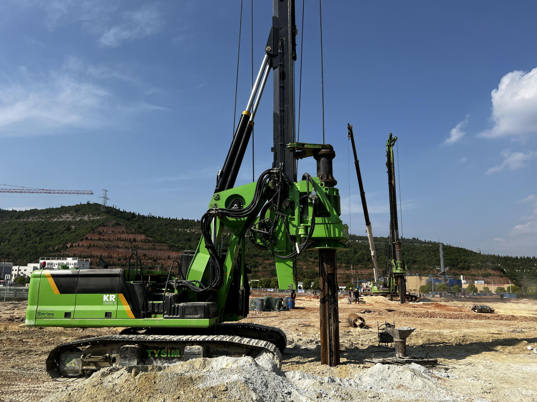 Taixin All-electric Bottom Rig KR220C Helps Hubei Infrastructure Construction