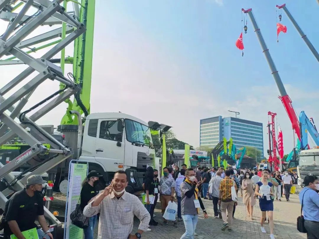 The Appearance of "Aurora Green" Is Very Popular, and Zoomlion Ends Indonesia International Mining Exhibition Perfectly