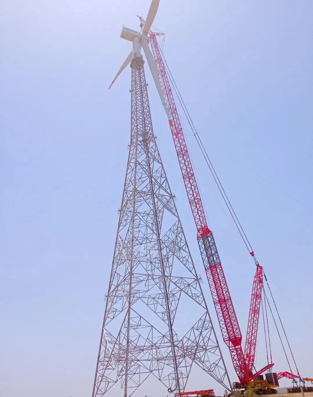 160 meters! Sany Crane Refreshes South Asia Wind Turbine Lifting Height Record for the Third Time