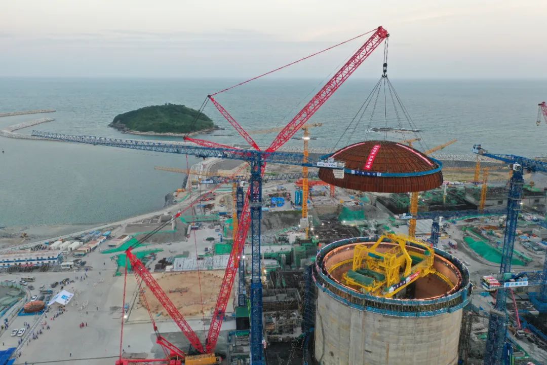 Sany Heavy Industry: SCC20000A Makes New Achievements! Helping CGN Taipingling Nuclear Power Station Unit 2 Dome Hoisting in Place