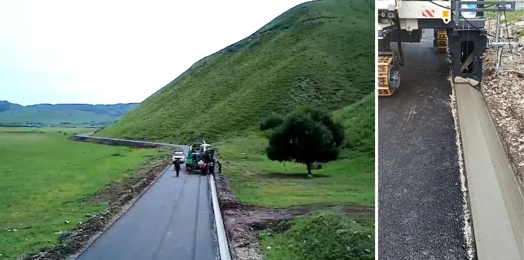 Site Video | Green and Efficient Wirtgen SP 15 Slipform Paving Application to Protect the Ecology of Damei Grassland