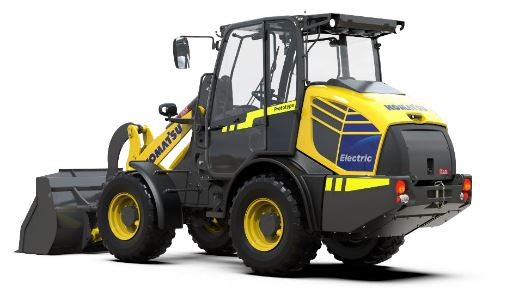 The all-electric wheel loader developed by Komatsu and Moog will make its debut at Bauma 2022.