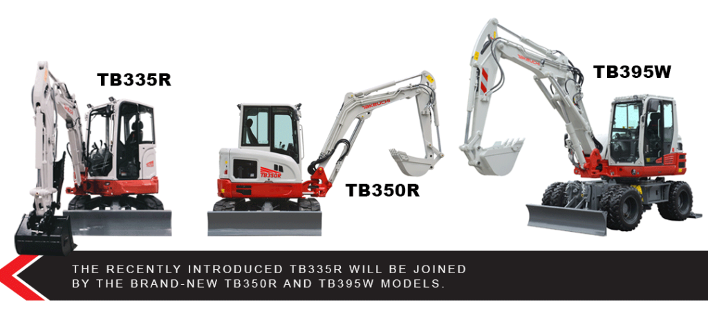 Takeuchi unveils three new excavators at Bauma 2022