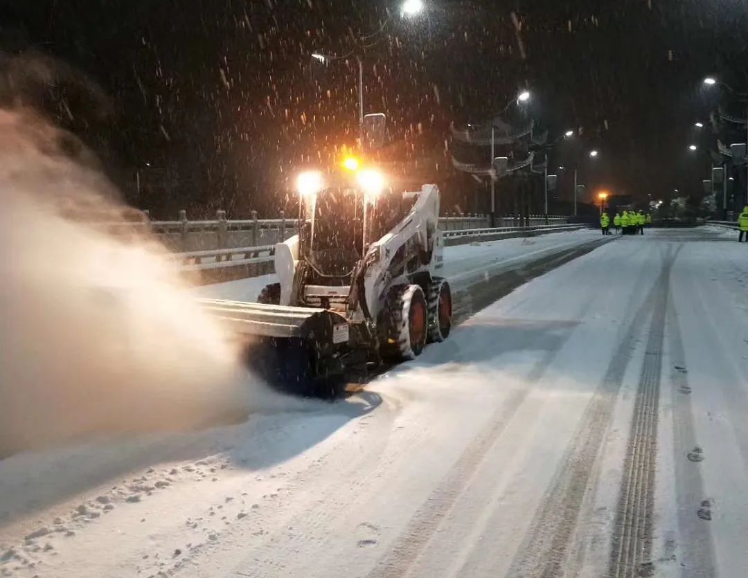 The weather is freezing, and the bobcat cab smells good!