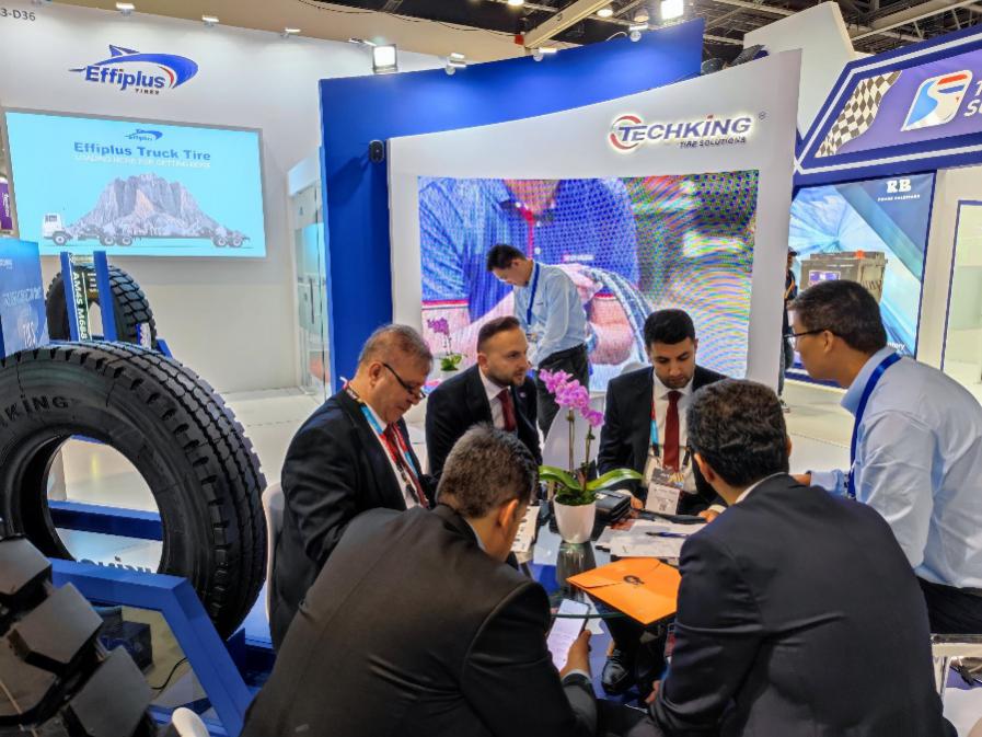 Taikaiying once again appeared at the Dubai Auto Parts Exhibition, and the scenario-based special tires were well received.